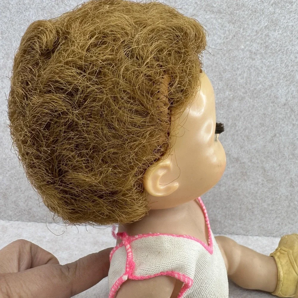 Vintage 1950s 12 In American Character Tiny Tears Hard Plastic Baby‎ Doll